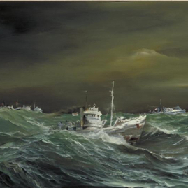 HMT Northern Pride? in heavy seas, painting.jpg